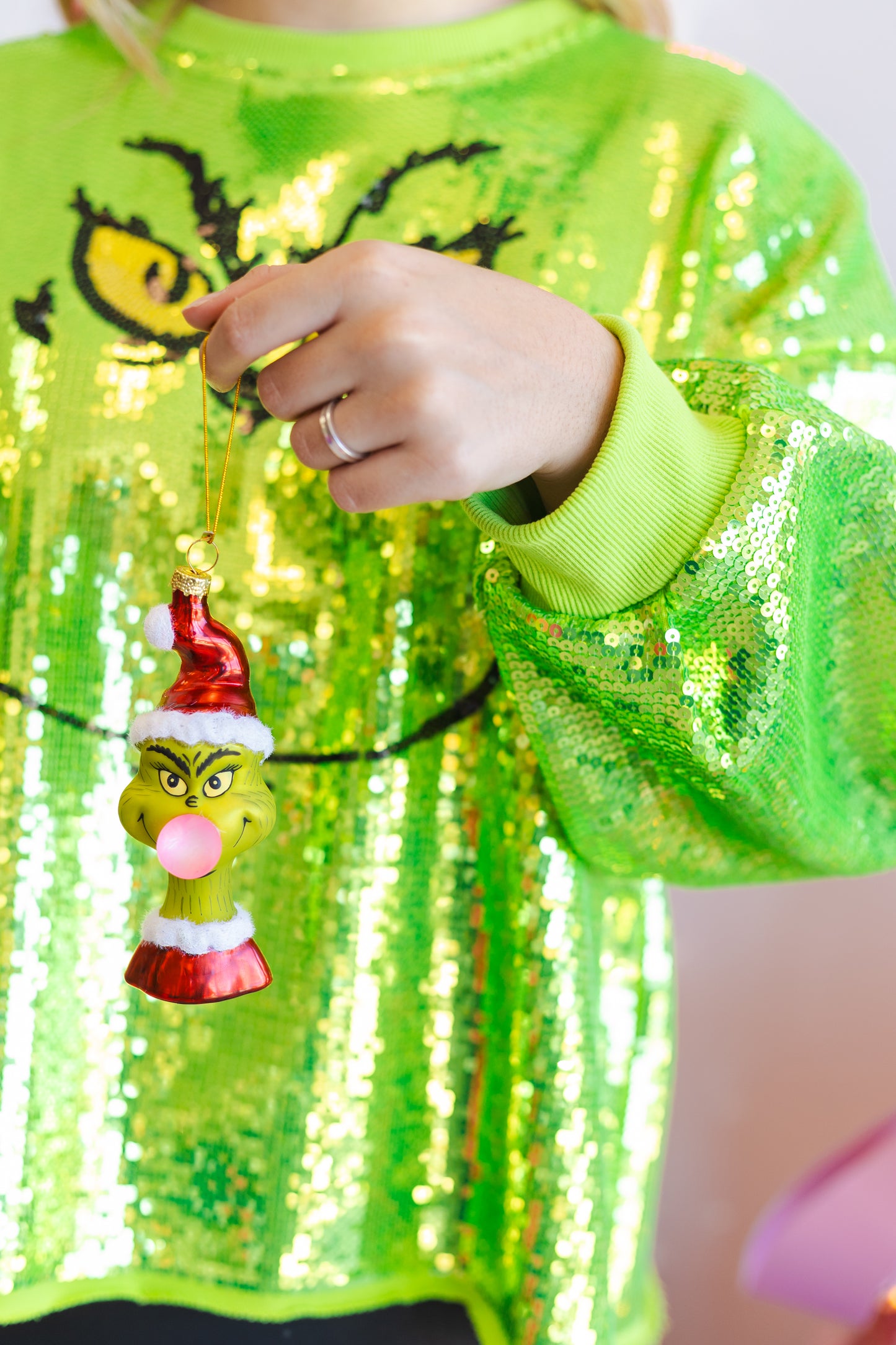 Bubblegum Grinch Ornament
