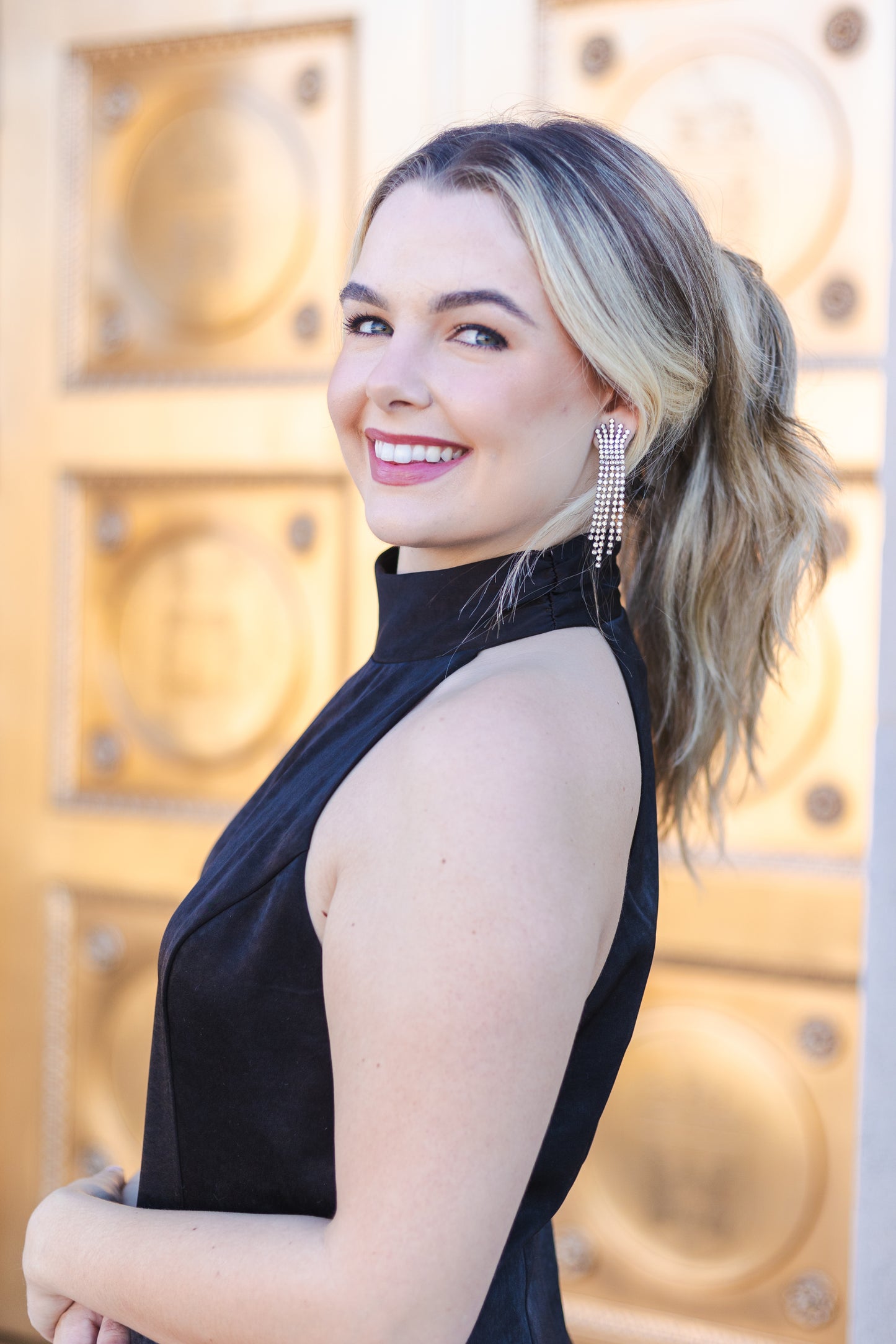Faye Feather Black Dress