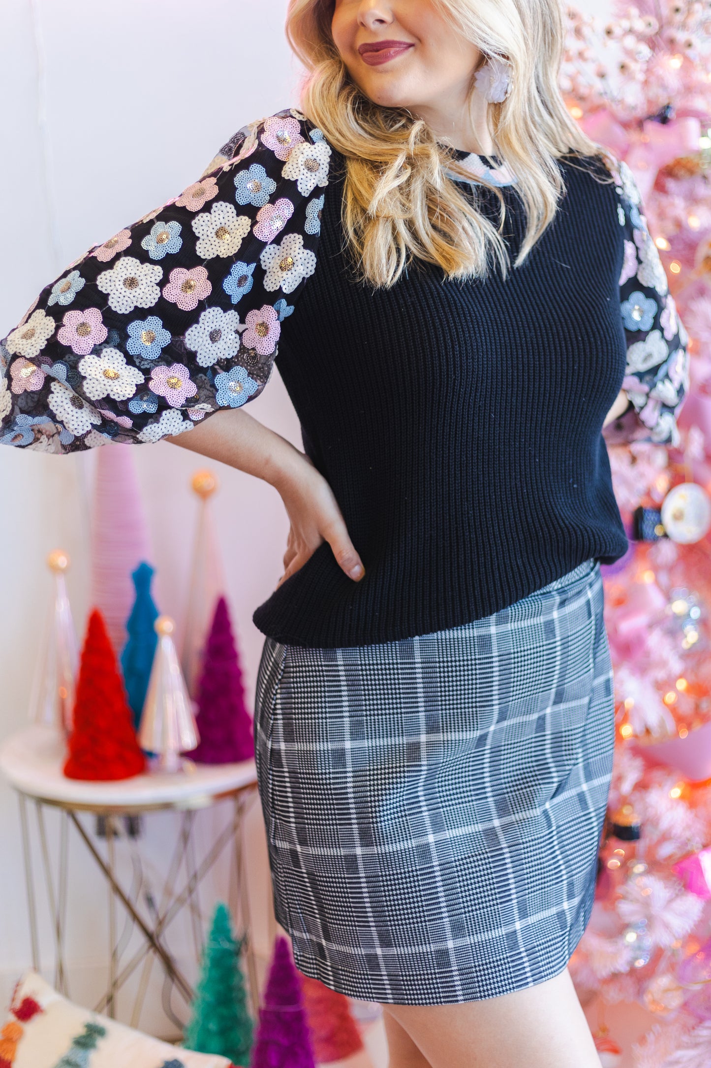 Flirty Floral Sweater