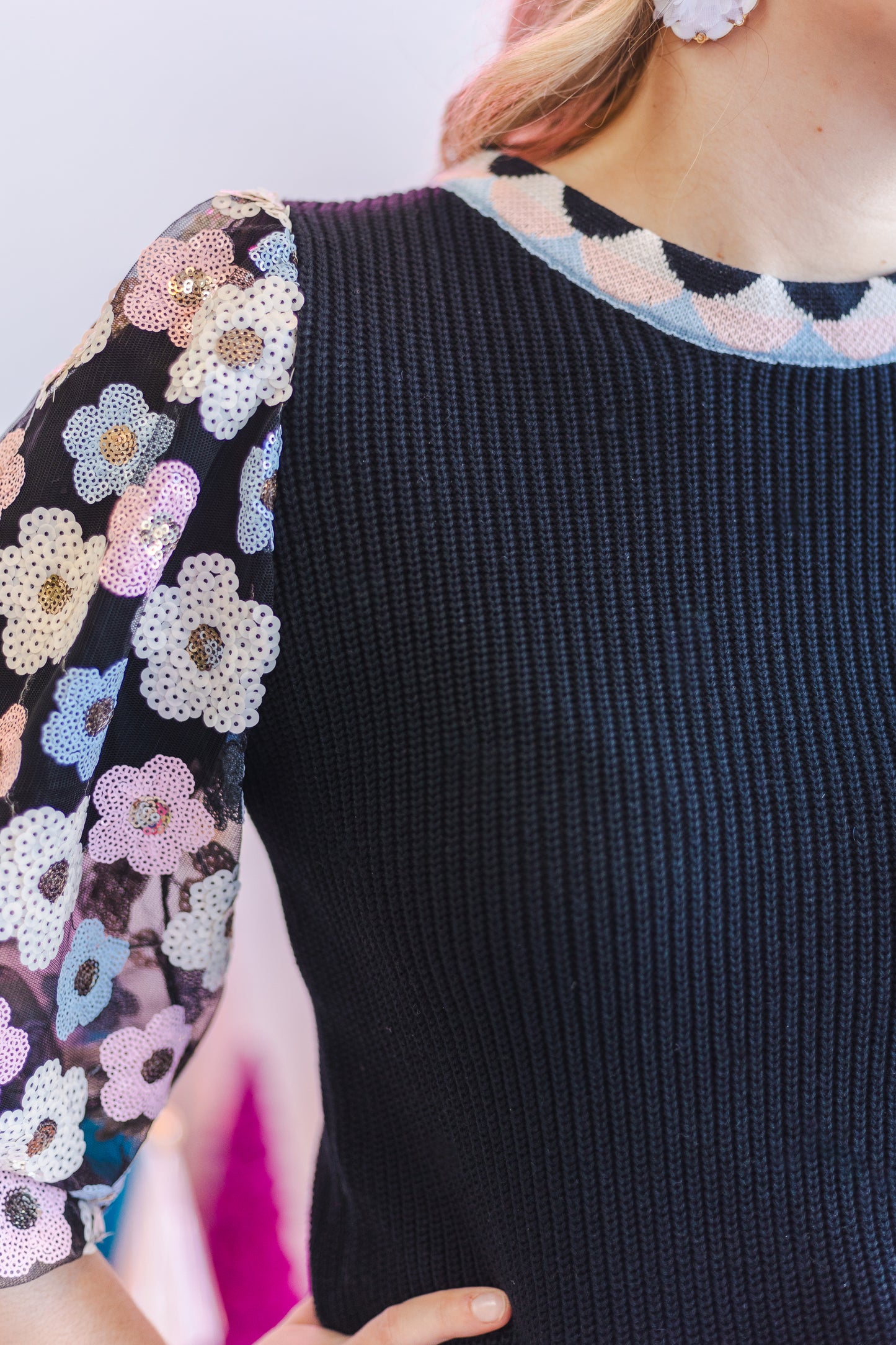 Flirty Floral Sweater
