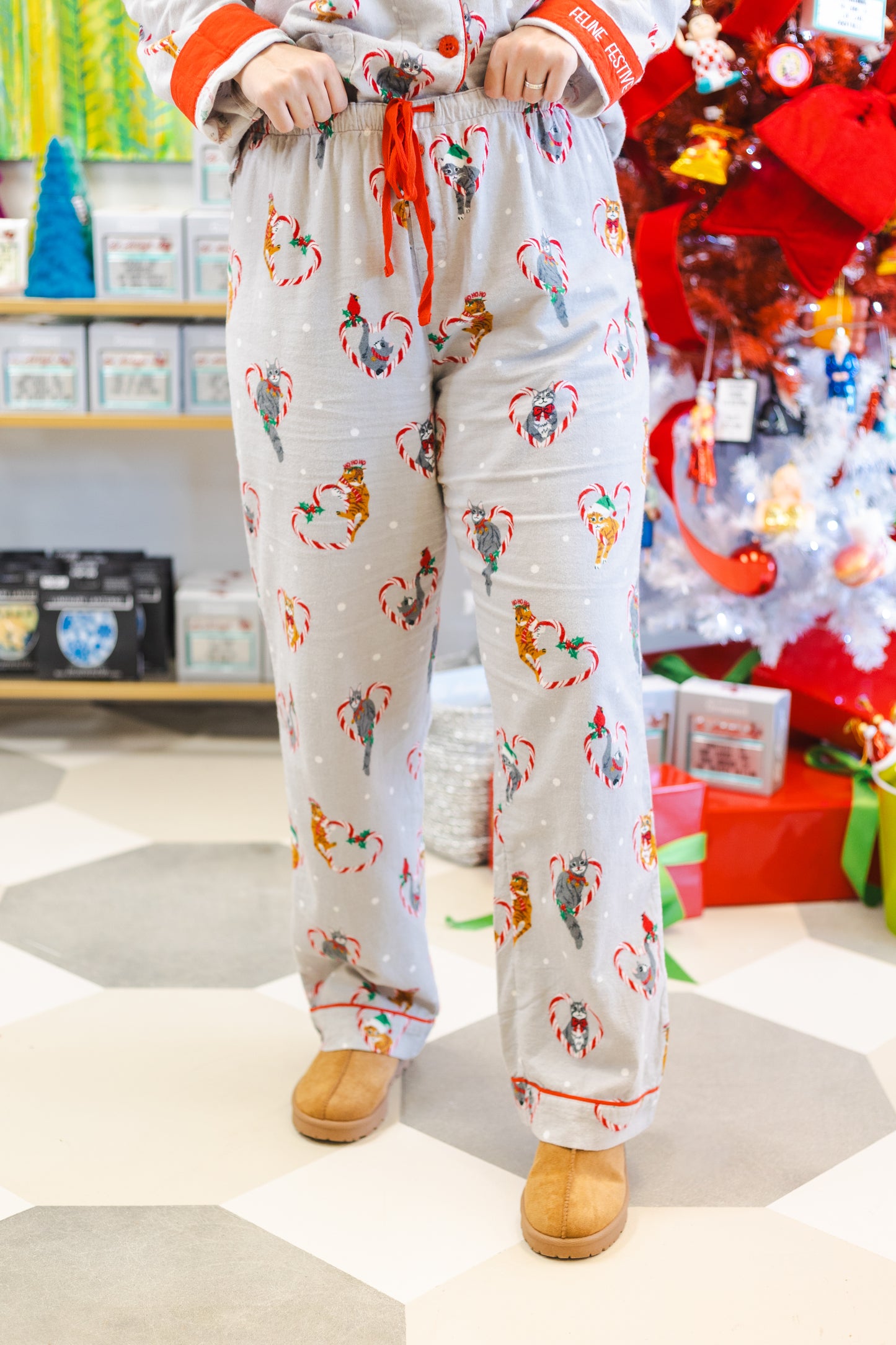 Christmas Cat Pajama Set