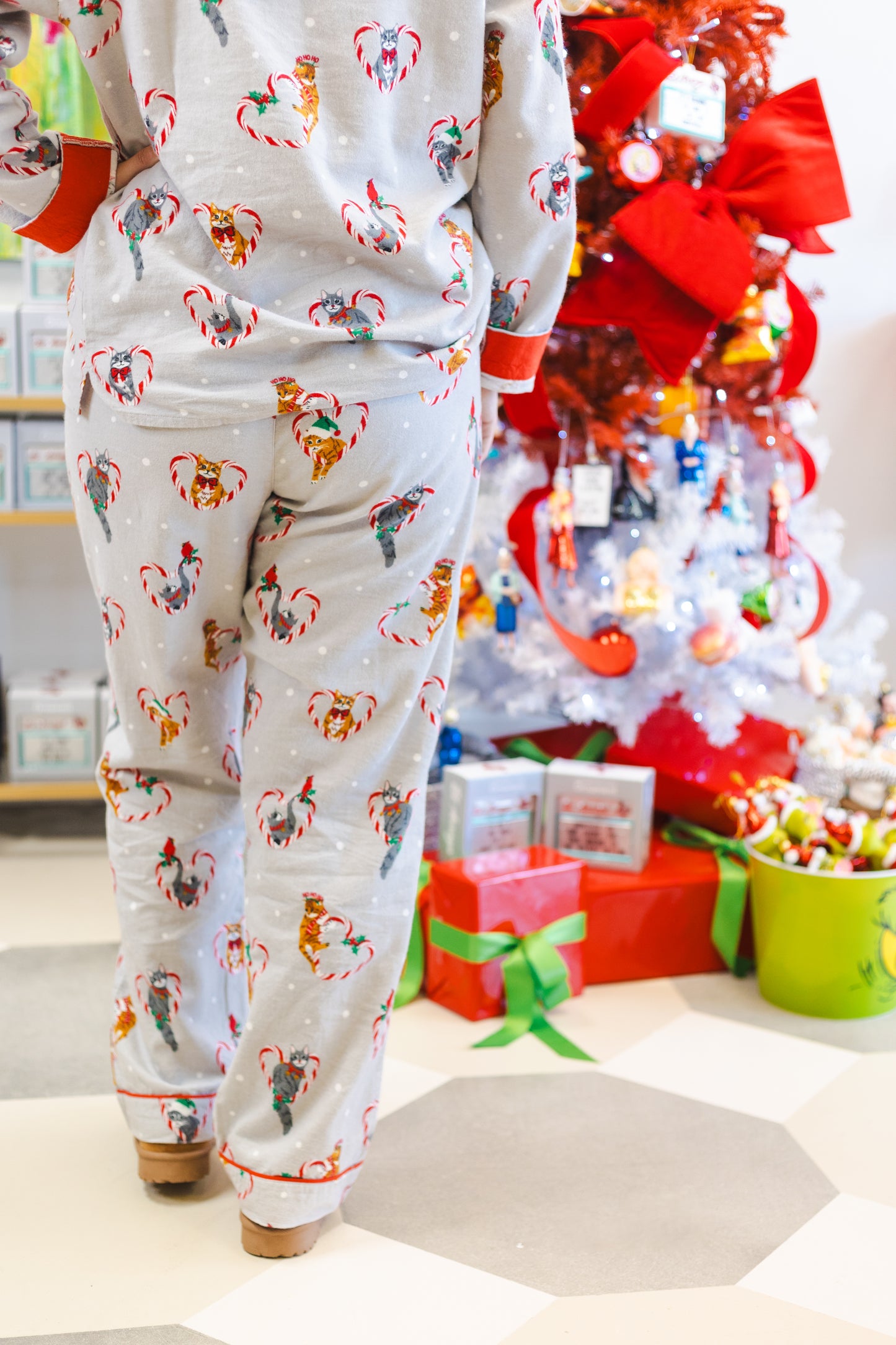 Christmas Cat Pajama Set