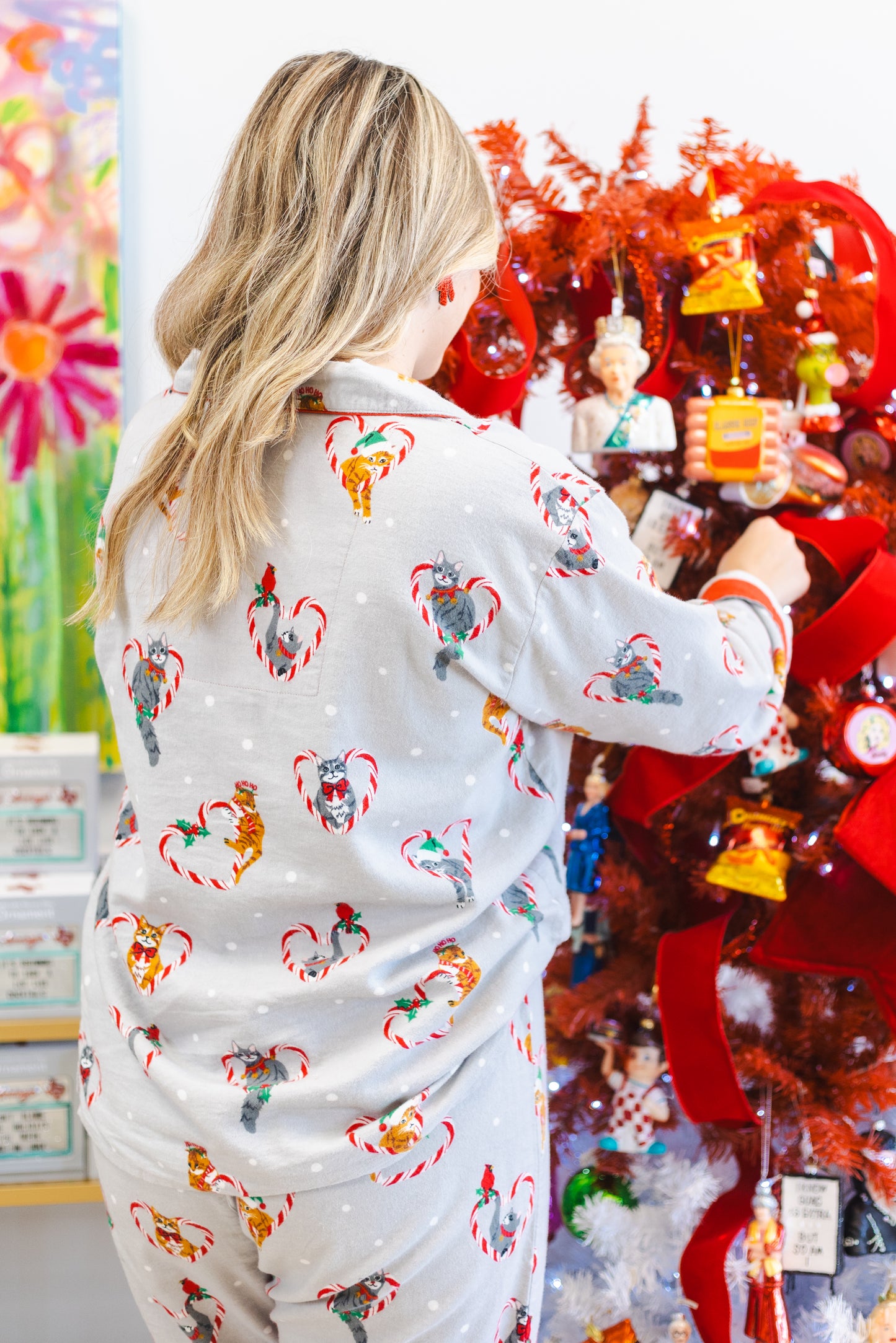 Christmas Cat Pajama Set