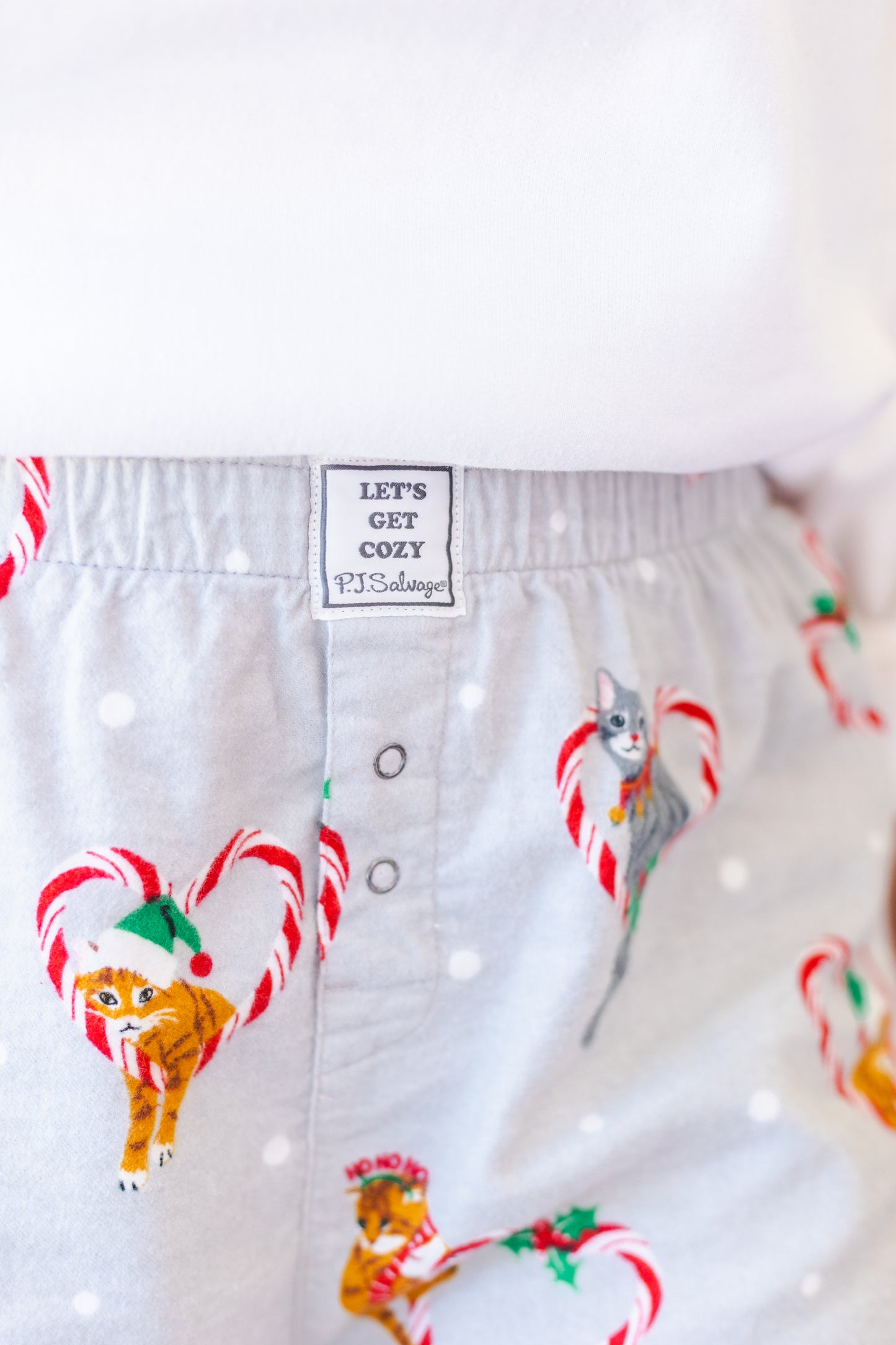 Christmas Cat Pajama Shorts