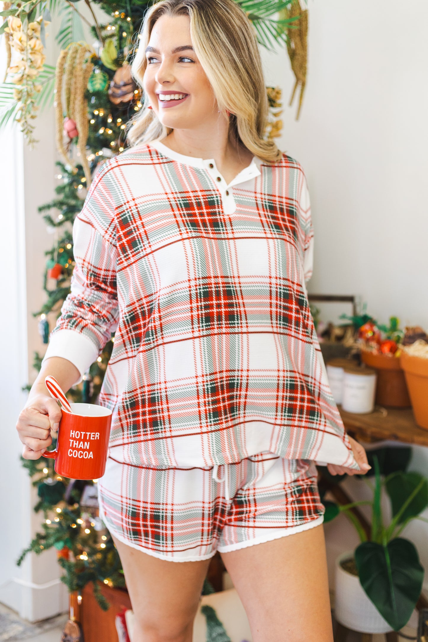 Christmas Plaid Pajama Set