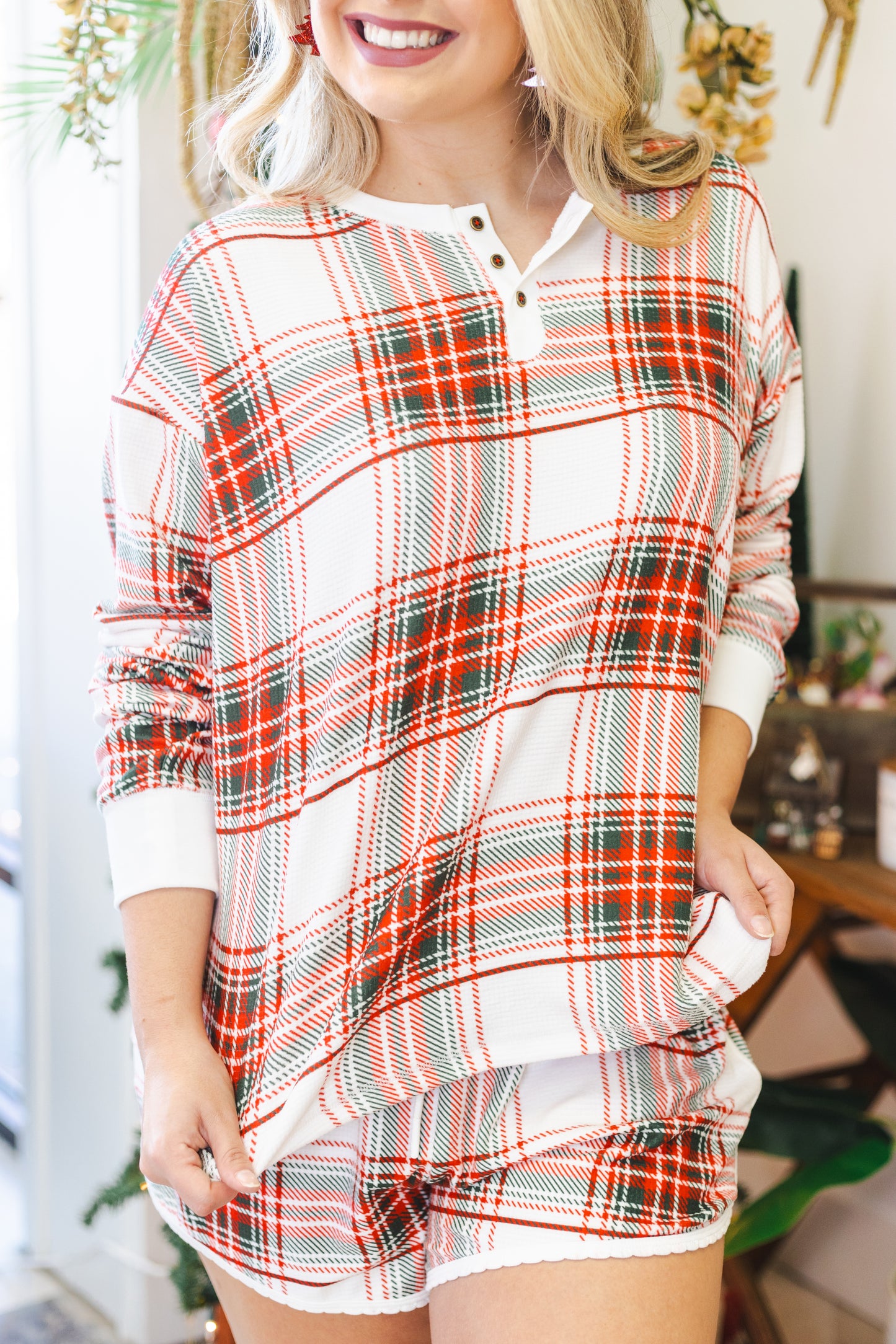 Christmas Plaid Pajama Set