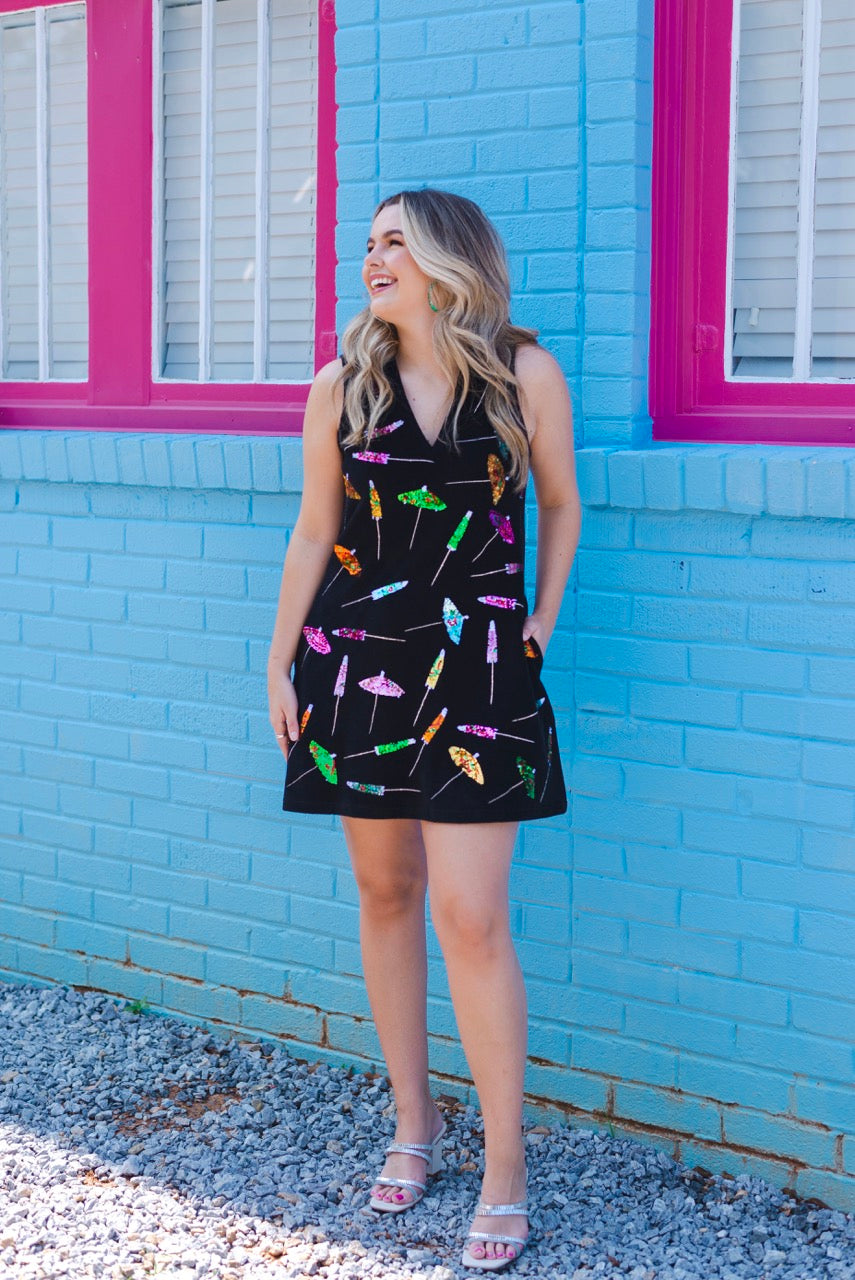 Queen of Sparkles Umbrella Dress