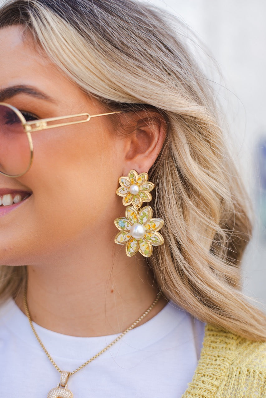 Bohemian Gemme Blake Floral Earrings