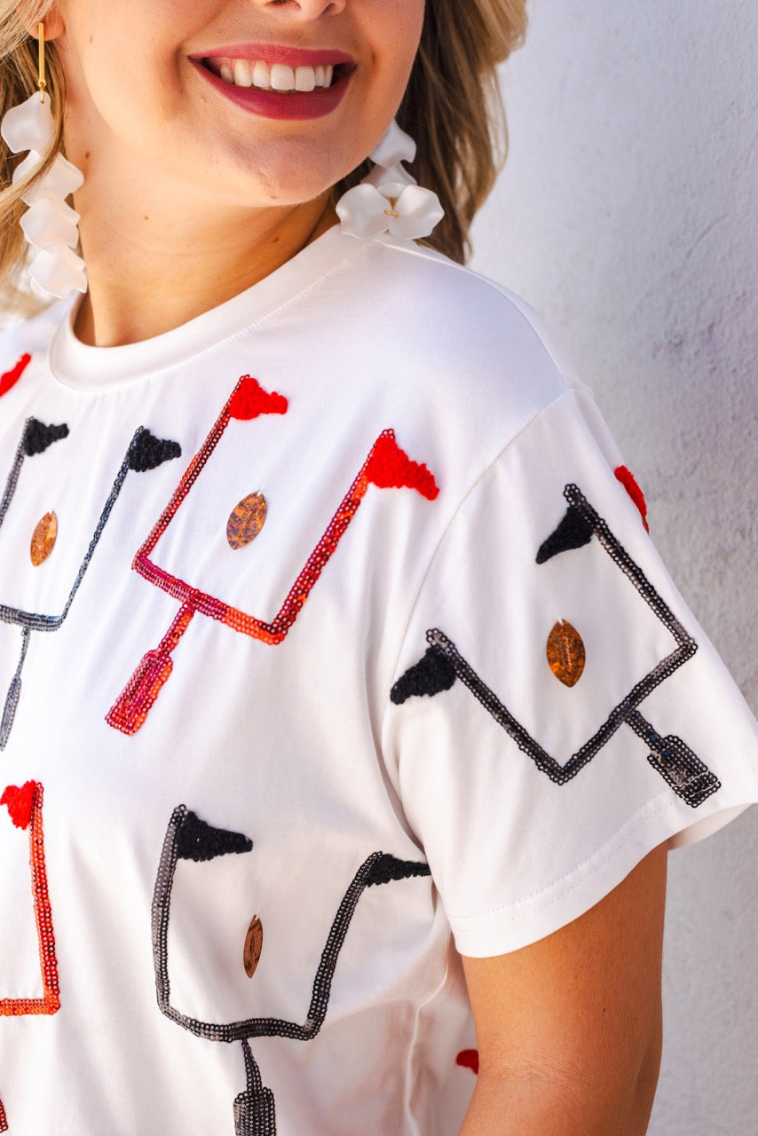 Queen of Sparkles Field Goal Tee