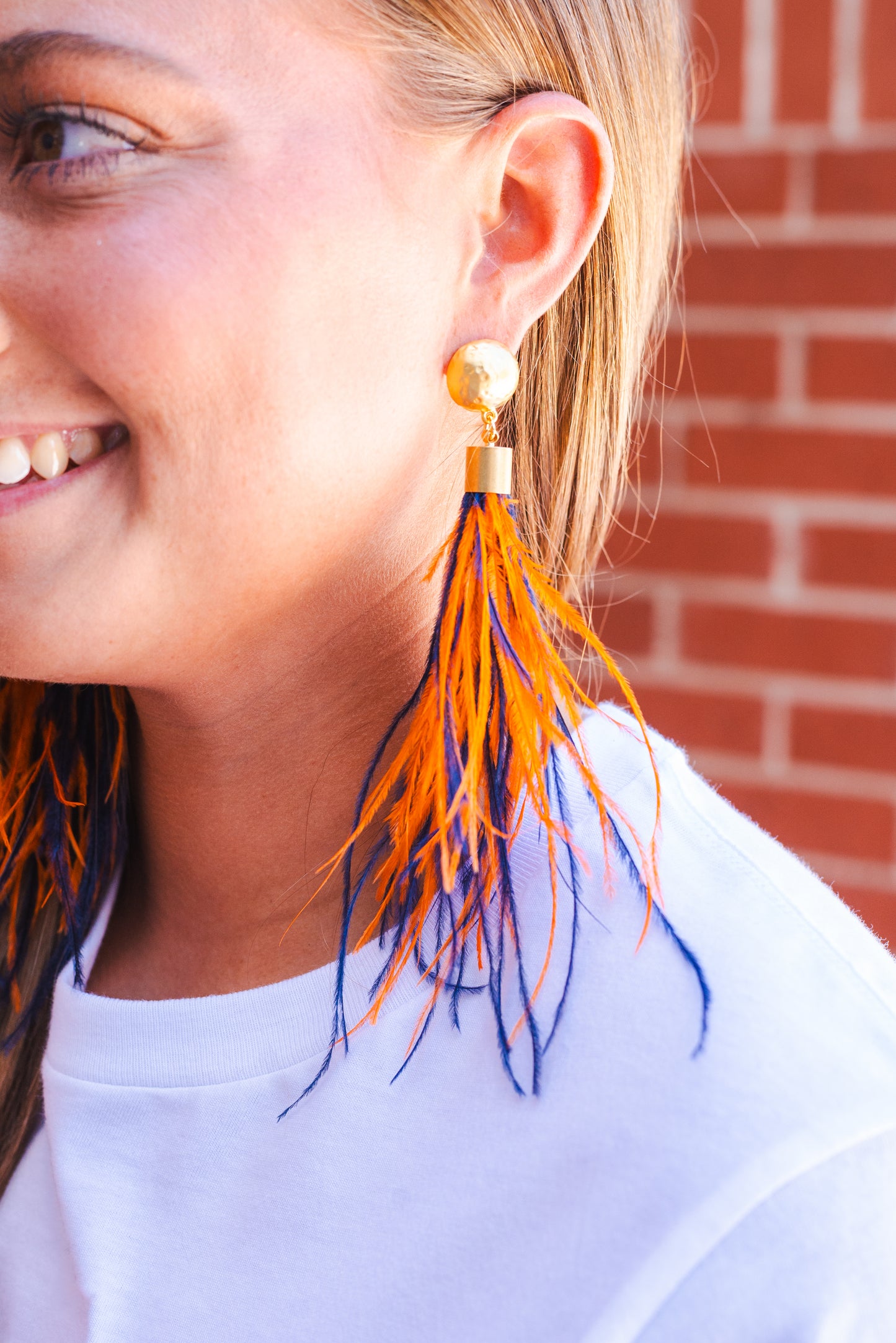 Game-day Feather Earrings