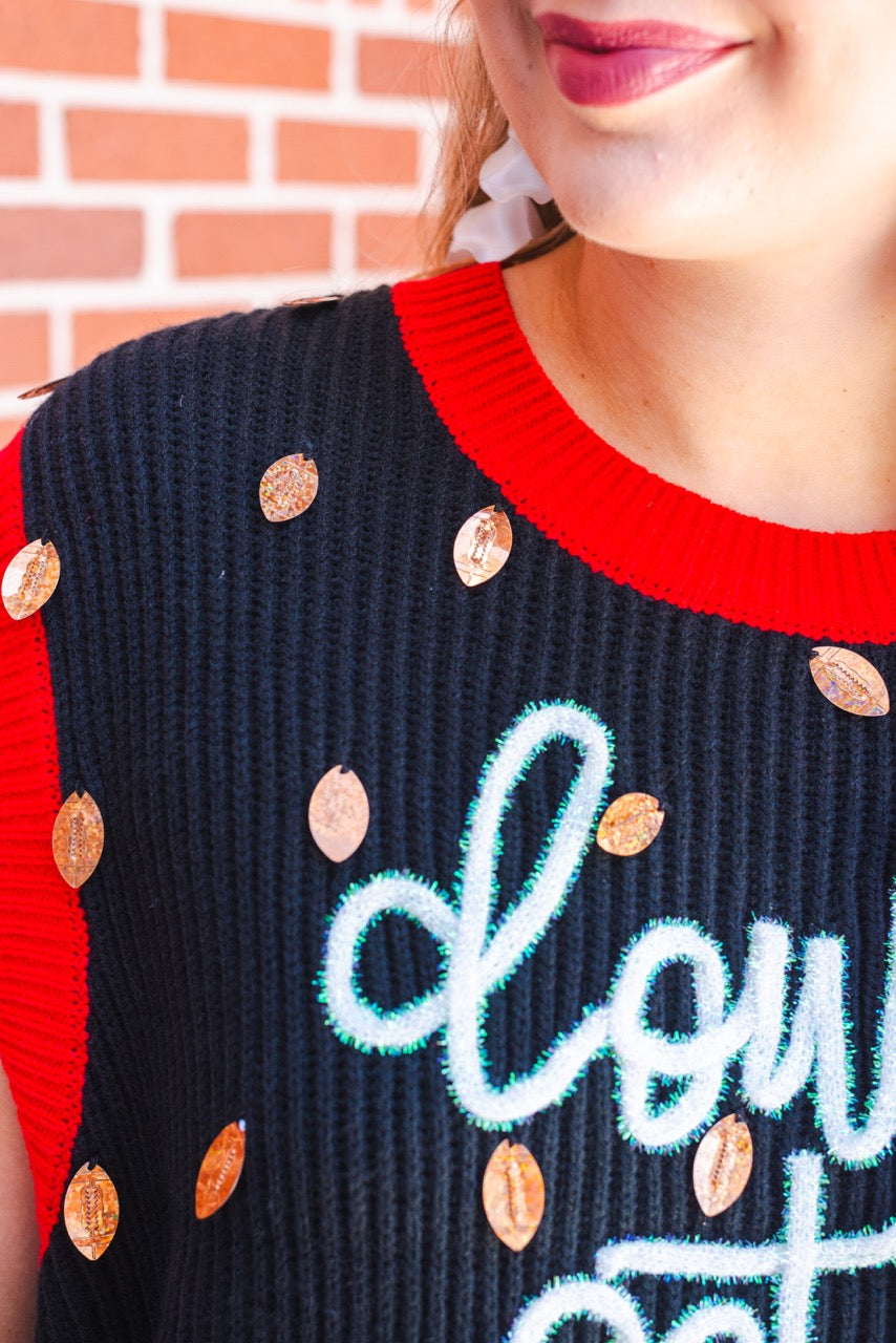 Queen of Sparkles Down, Set, Sparkle Sweater Vest