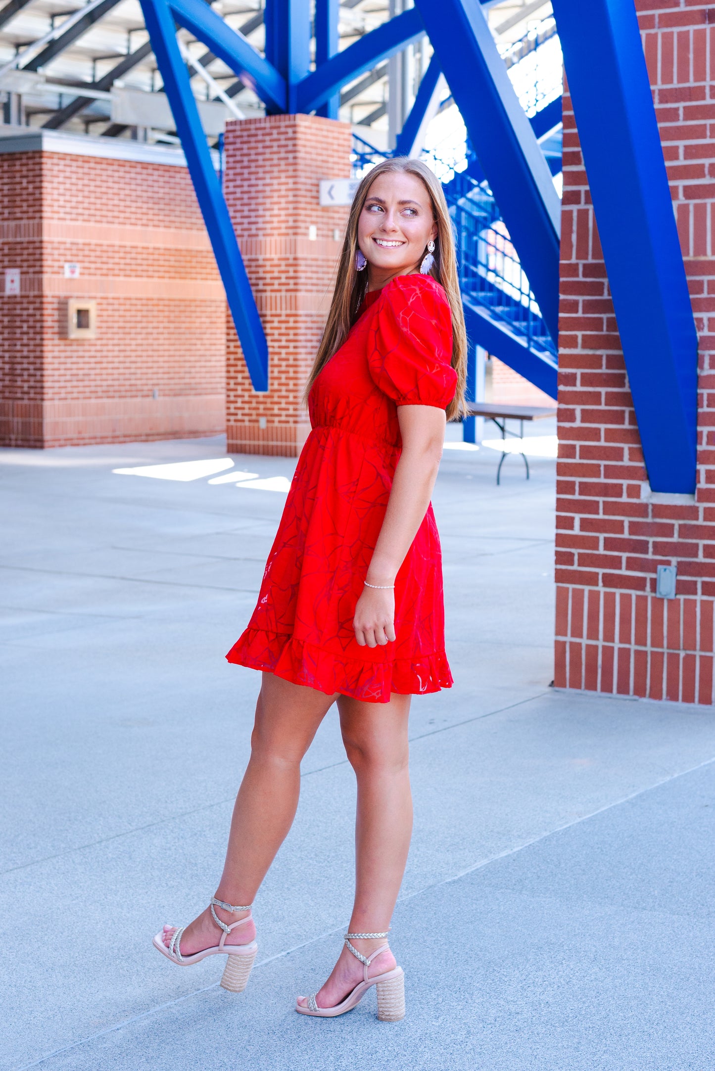 Hayden Heart Shaped Open Back Dress