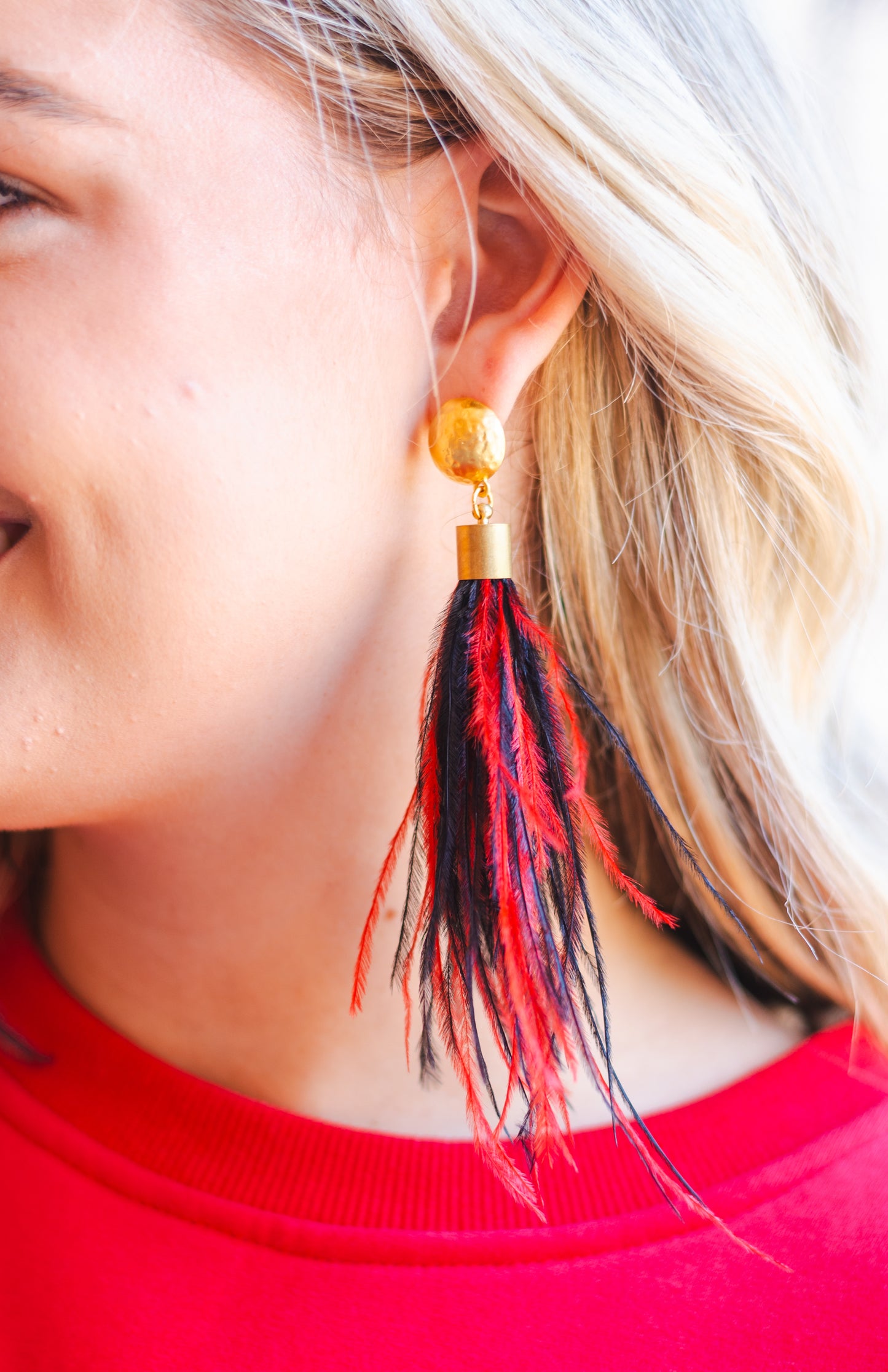 Game-day Feather Earrings