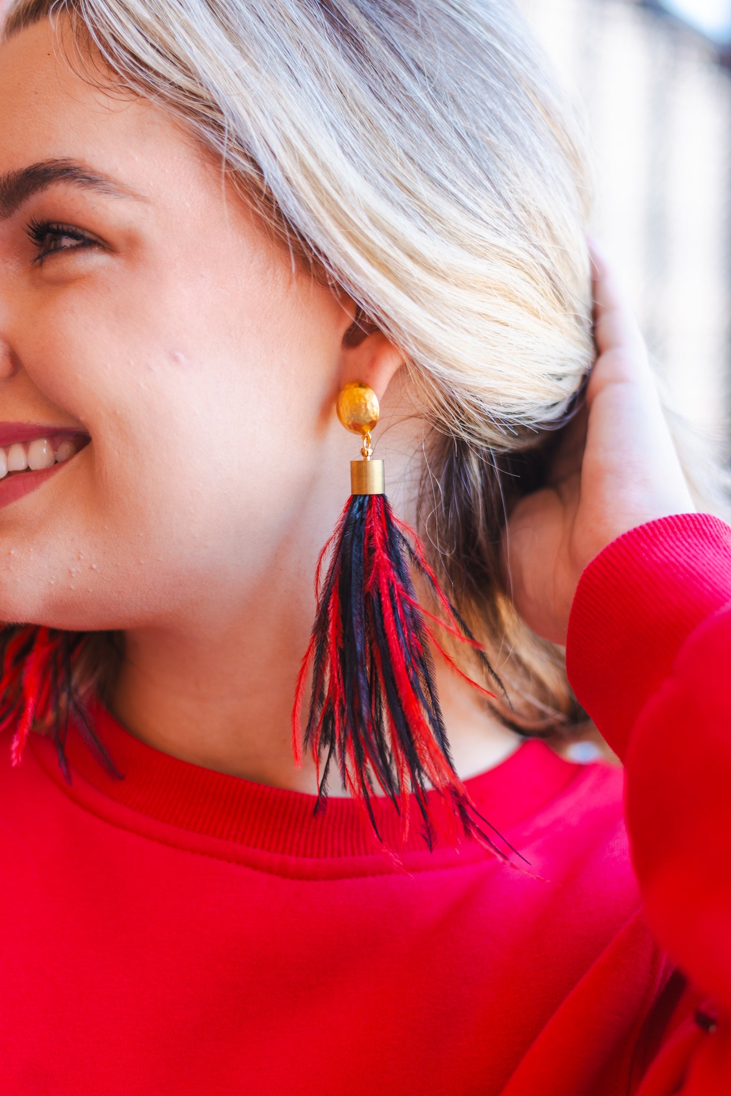 Game-day Feather Earrings