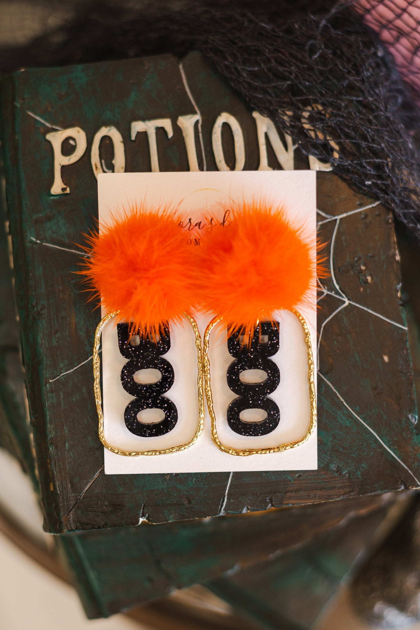 Boo Halloween Earrings