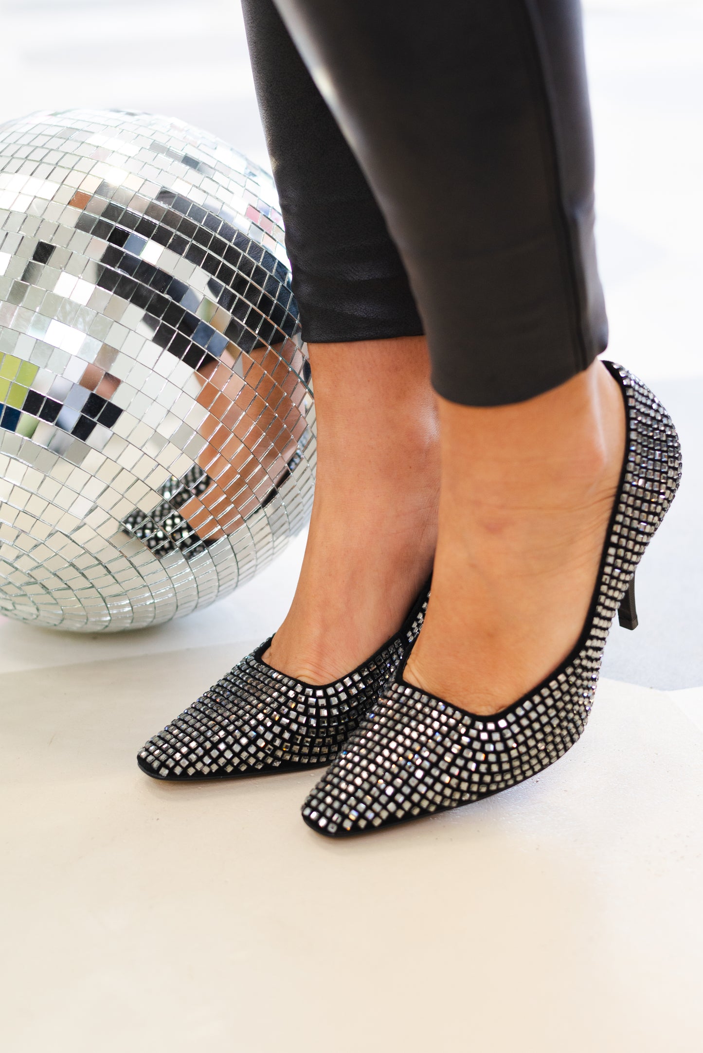 Carrano Disco Heel - Black