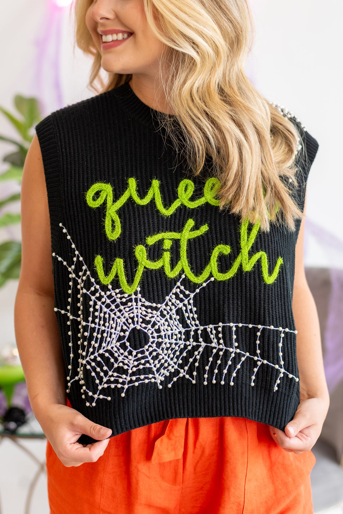 Queen of Sparkles Queen Witch Sweater Vest