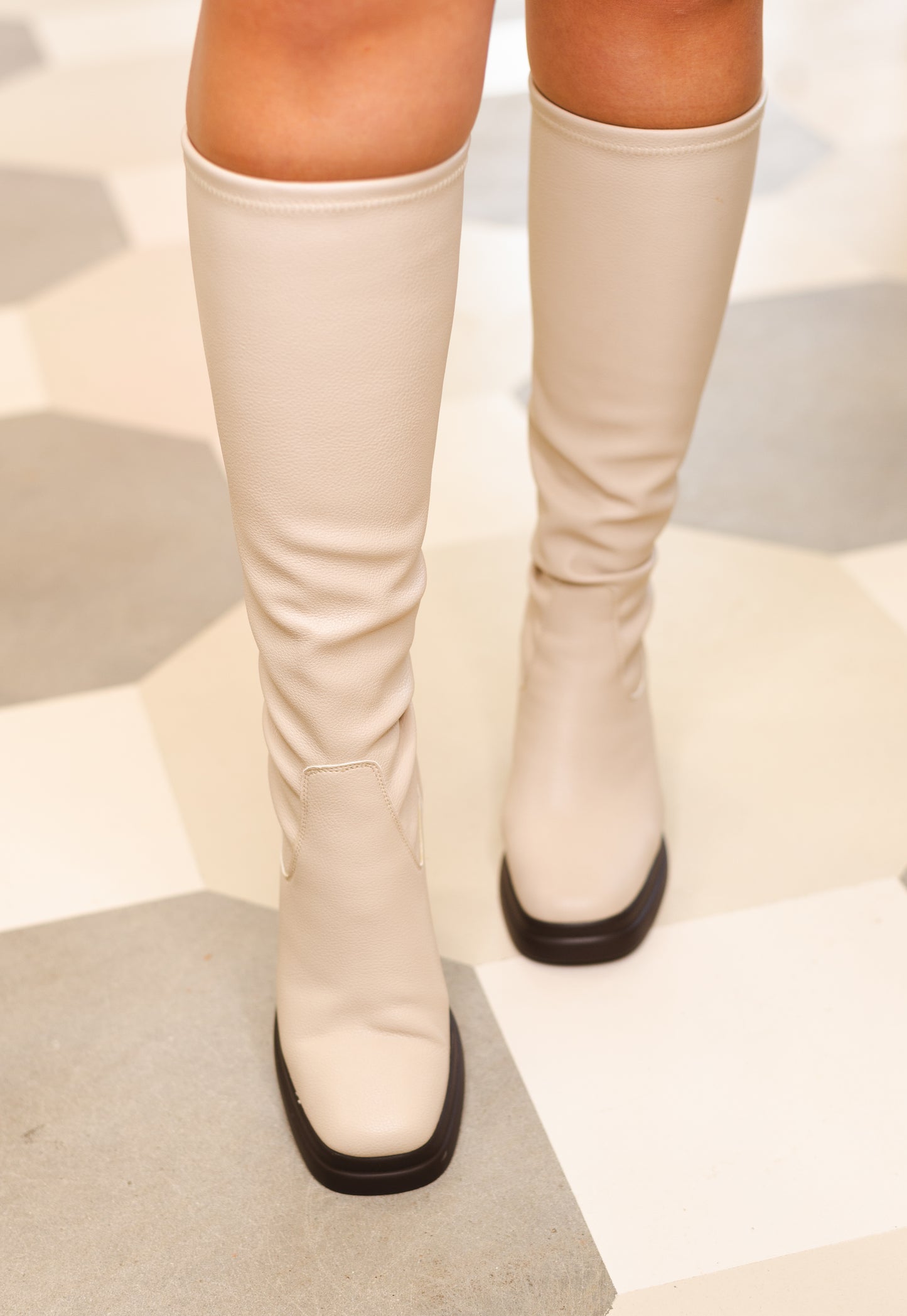 Matisse Delaney Platform Boot - Bone