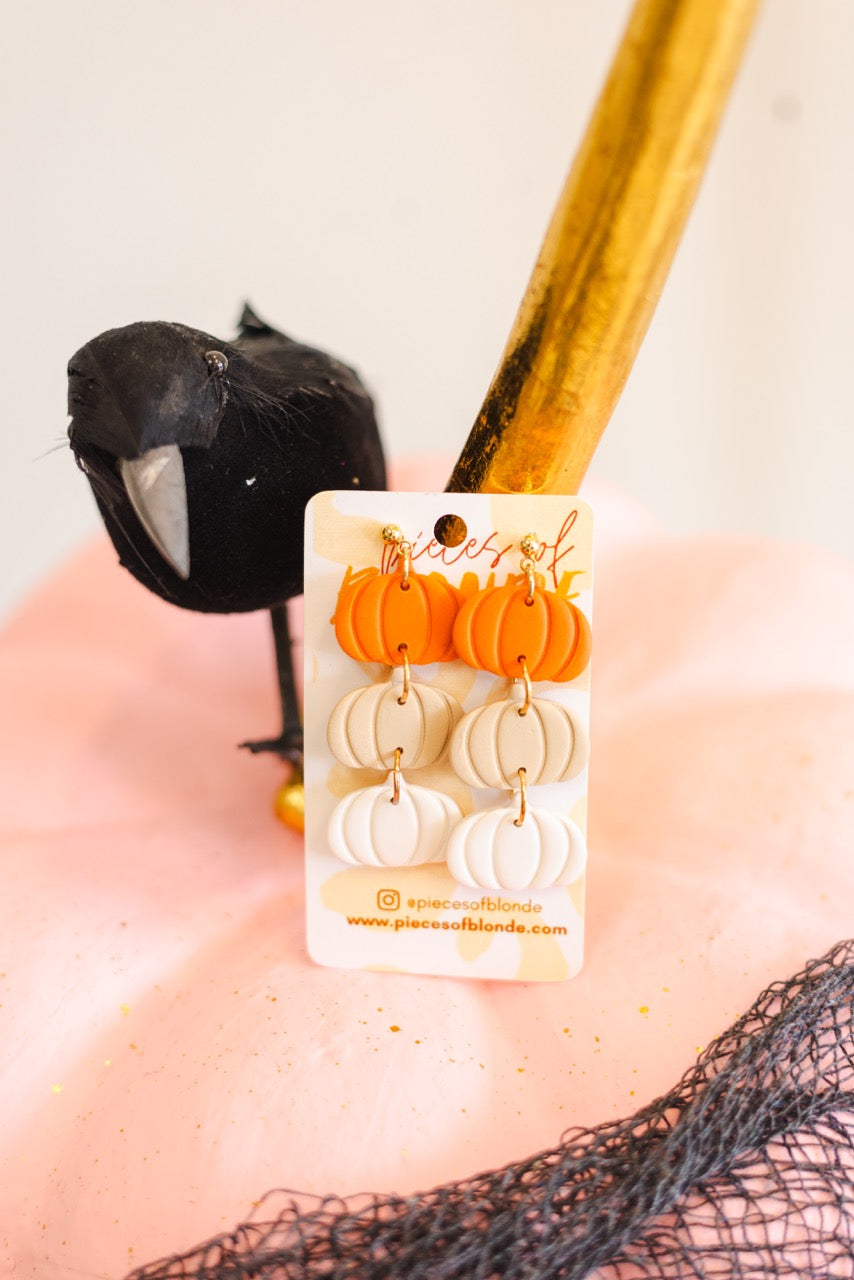 Fall Pumpkin Earrings