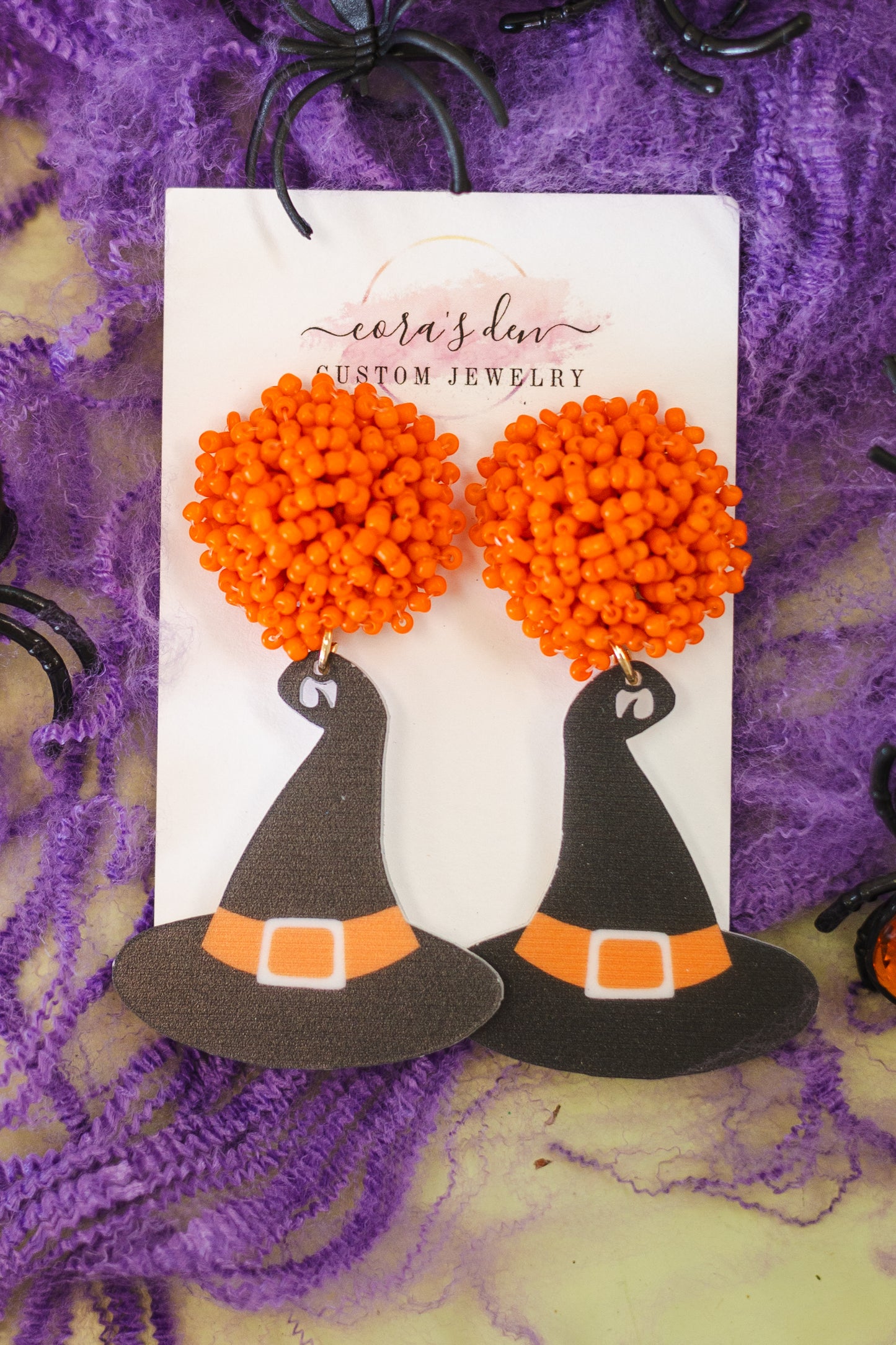 Wicked Witch Hat Halloween Earrings
