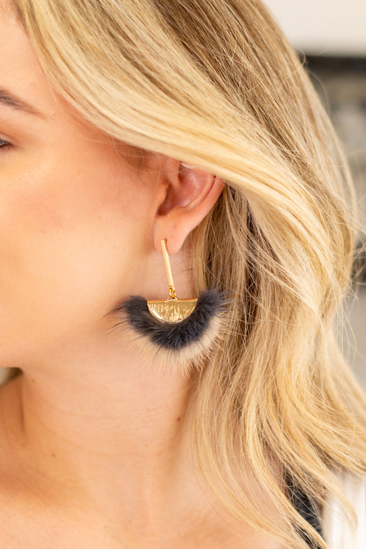 Virtue Feather Fan Earrings