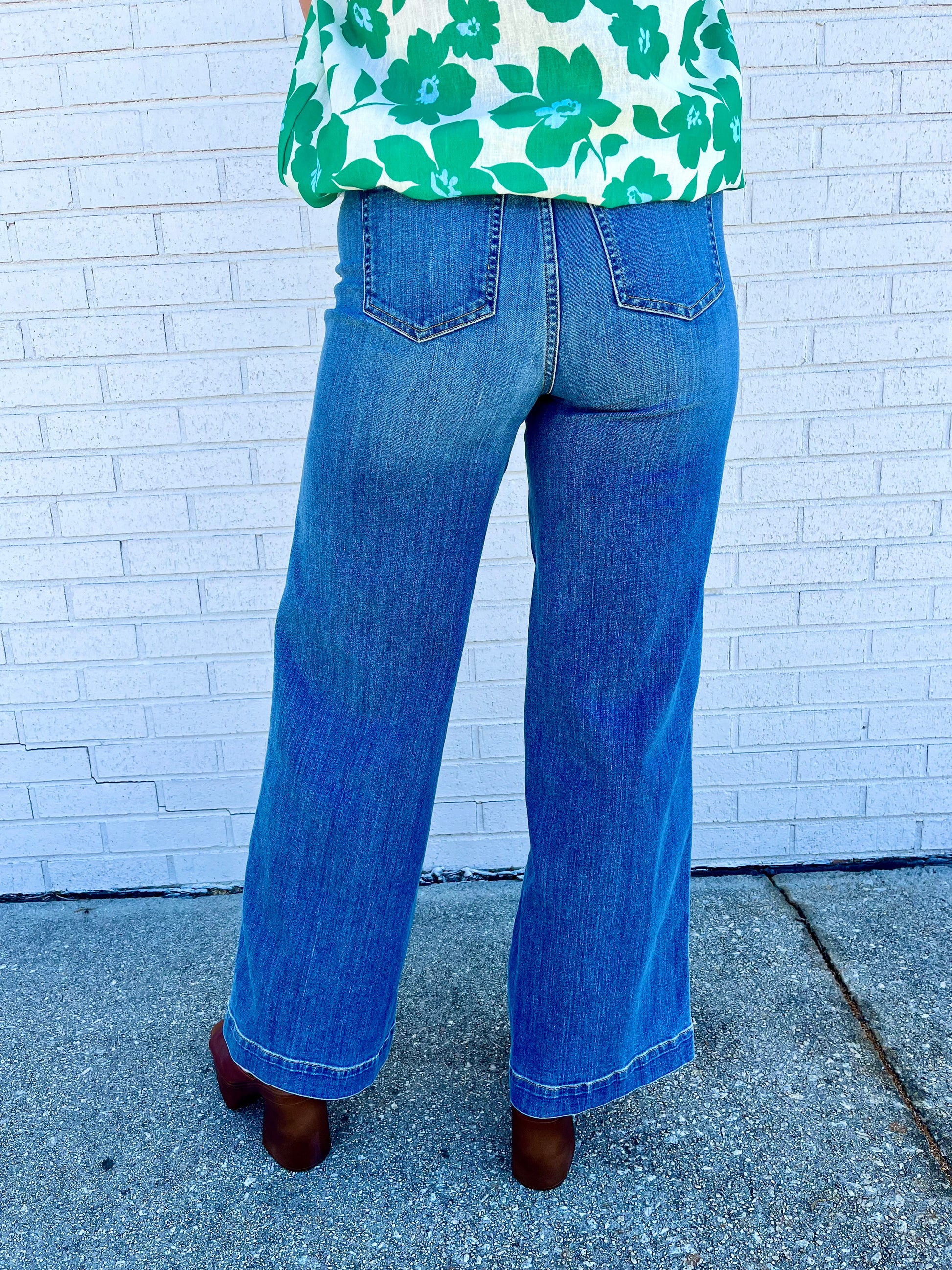 Spanx Seamed Front Wide Leg - Vintage Indigo – Sweet Pea's Boutique